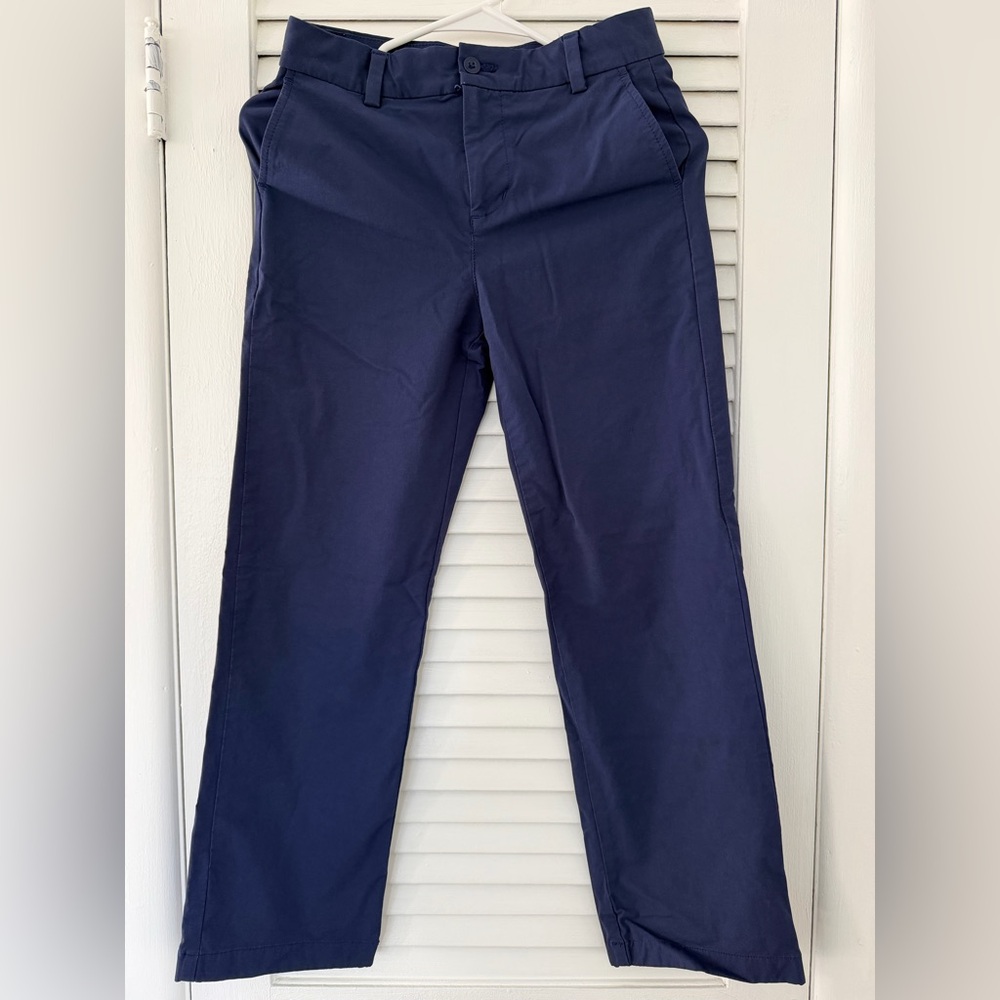 Vineyard Vines Performance Chinos Navy Blue Boys Size 12 Adjustable
